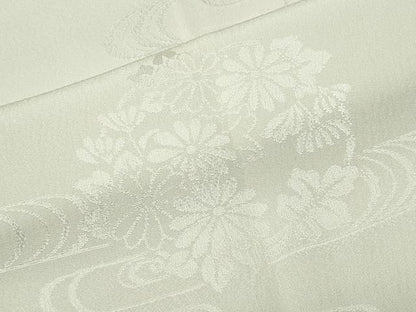 平和屋着物●長襦袢　無双仕立て　花丸地紋　暈し染め　正絹　逸品　CABI0456gh