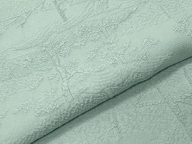 平和屋着物●上質な色無地　草木地紋　千草鼠色　正絹　逸品　CABI0461gh