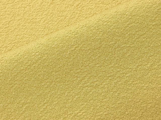 平和屋着物●上質な色無地　芥子色　正絹　逸品　未使用　CABI0466gh