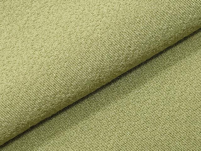 平和屋着物●上質な色無地　抹茶色　正絹　逸品　CABI0467gh
