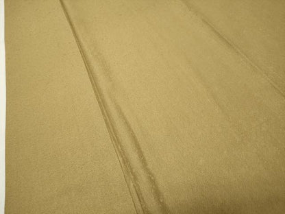 平和屋着物●上質な色無地　吉祥地紋　黄橡色　正絹　逸品　CABI0472gh