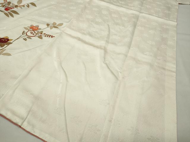平和屋着物●訪問着　駒刺繍　流水橘花文　金彩　正絹　逸品　CABI0479gh