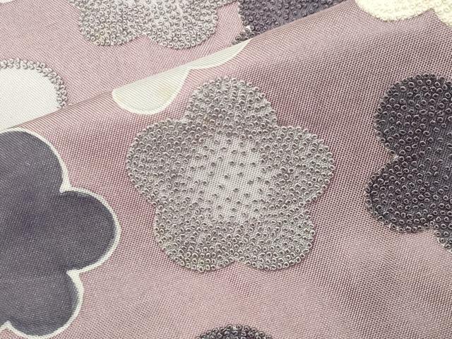 平和屋着物●中国三大刺繍　相良刺繍　本場大島紬　訪問着　作家物　枝梅文　正絹　逸品　CABI0480gh
