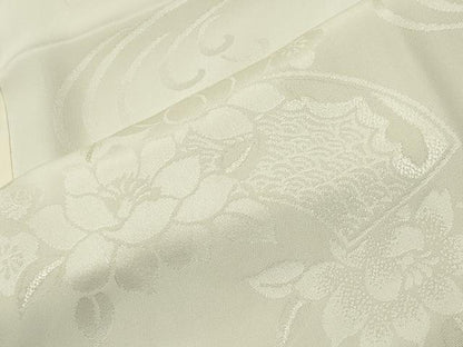 平和屋着物●長襦袢　袷　流水地紙花地紋　暈し染め　正絹　逸品　CABI0484gh