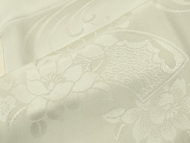 平和屋着物●長襦袢　袷　流水地紙花地紋　暈し染め　正絹　逸品　CABI0484gh