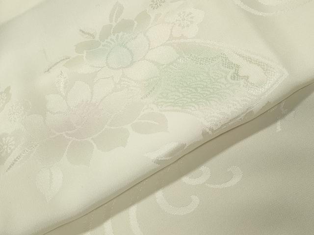 平和屋着物●長襦袢　袷　流水地紙花地紋　暈し染め　正絹　逸品　CABI0484gh