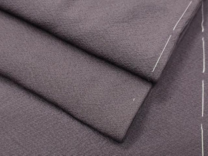 平和屋着物●上質な色無地　葡萄鼠色　正絹　逸品　未使用　CABI0489gh