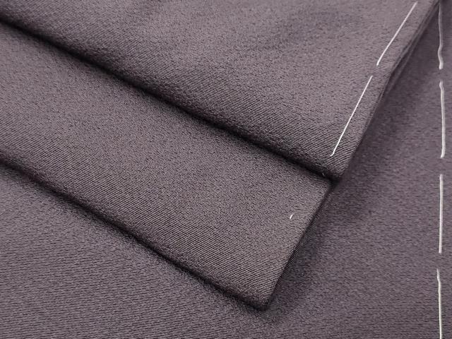 平和屋着物●上質な色無地　葡萄鼠色　正絹　逸品　未使用　CABI0489gh