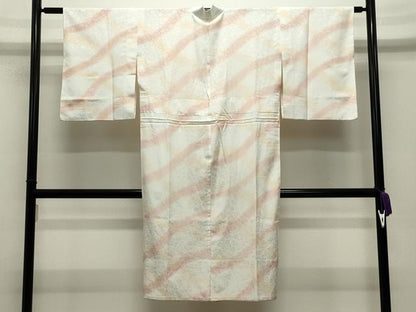 平和屋着物●洗える最高級着物　＜英＞はなぶさ謹製　長襦袢　無双仕立て　花唐草地紋　暈し染め　CABI0490gh