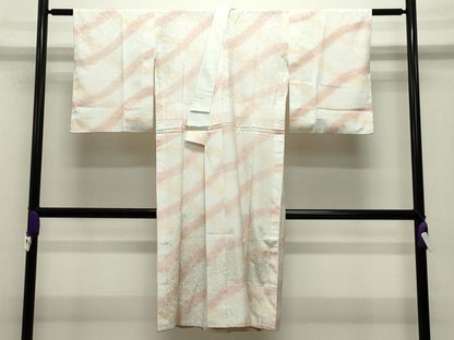 平和屋着物●洗える最高級着物　＜英＞はなぶさ謹製　長襦袢　無双仕立て　花唐草地紋　暈し染め　CABI0490gh