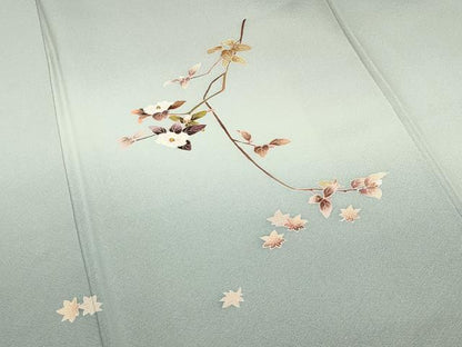 平和屋着物●訪問着　友禅　枝花文　暈し染め　正絹　逸品　未使用　CABI0491gh