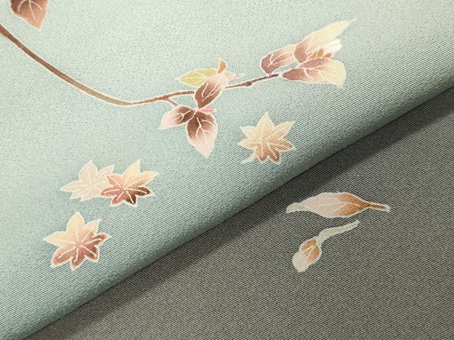 平和屋着物●訪問着　友禅　枝花文　暈し染め　正絹　逸品　未使用　CABI0491gh