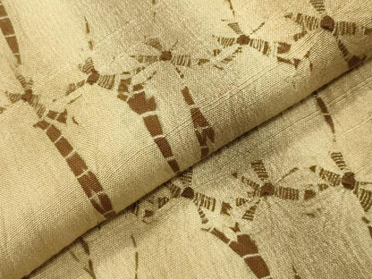 平和屋着物●上質な紬　竜巻絞り　吉祥間道　やまと誂製　ロング丈　正絹　逸品　CABI0492gh