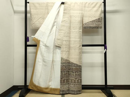 平和屋着物●訪問着　壁画文様　正絹　逸品　未使用　CABI0498gh