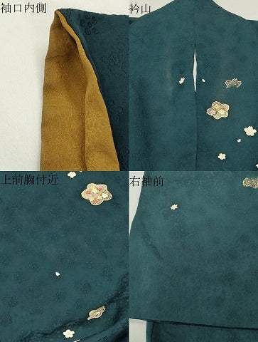 平和屋着物●上質な小紋　舞桜文　金彩　やまと誂製　ロング丈　正絹　逸品　CABI0499gh