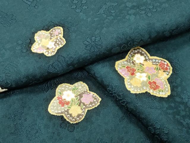 平和屋着物●上質な小紋　舞桜文　金彩　やまと誂製　ロング丈　正絹　逸品　CABI0499gh