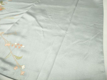 平和屋着物●訪問着　立波扇面花文　暈し染め　金彩　正絹　逸品　CABI0502gh