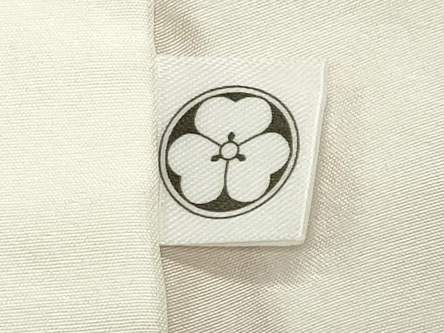 平和屋着物●上質な色無地　小石丸　舞菊地紋　花葉色　反端付き　ロング丈　正絹　逸品　CABI0516gh