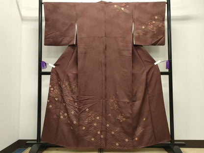 平和屋着物●中国三大刺繍　スワトウ刺繍　相良刺繍　訪問着　花筏　金彩　正絹　逸品　CABI0517gh