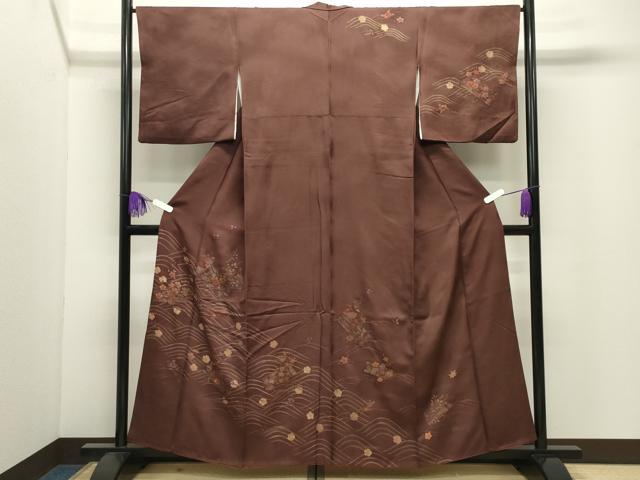 平和屋着物●中国三大刺繍　スワトウ刺繍　相良刺繍　訪問着　花筏　金彩　正絹　逸品　CABI0517gh