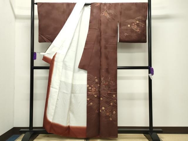 平和屋着物●中国三大刺繍　スワトウ刺繍　相良刺繍　訪問着　花筏　金彩　正絹　逸品　CABI0517gh