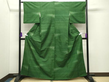 平和屋着物●上質な紬　霞文　正絹　逸品　CABI0519gh