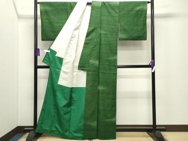 平和屋着物●上質な紬　霞文　正絹　逸品　CABI0519gh
