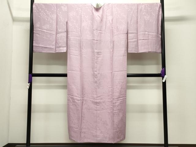 平和屋着物●長襦袢　袷　色無地　雪輪花地紋　石竹色　正絹　逸品　CABI0520gh