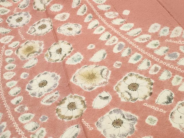平和屋着物●訪問着　辻が花　絞り　金彩　正絹　逸品　CABI0521gh