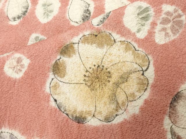 平和屋着物●訪問着　辻が花　絞り　金彩　正絹　逸品　CABI0521gh