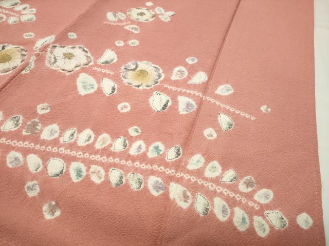 平和屋着物●訪問着　辻が花　絞り　金彩　正絹　逸品　CABI0521gh