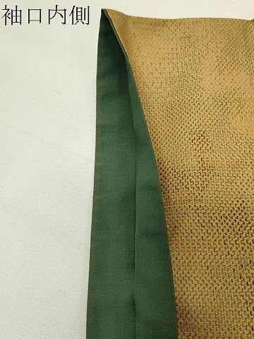 平和屋着物●上質な紬　舞蝶文　胴抜き仕立て　正絹　逸品　CABI0532gh