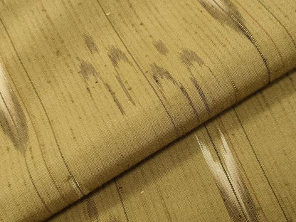 平和屋着物●上質な紬　琉球絣文様　反端付き　正絹　逸品　CABI0538gh