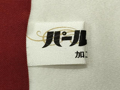 平和屋着物●上質な紬　琉球絣文様　反端付き　正絹　逸品　CABI0538gh