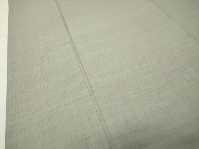 平和屋着物●上質な紬　色無地　青磁鼠色　正絹　逸品　CABI0546gh
