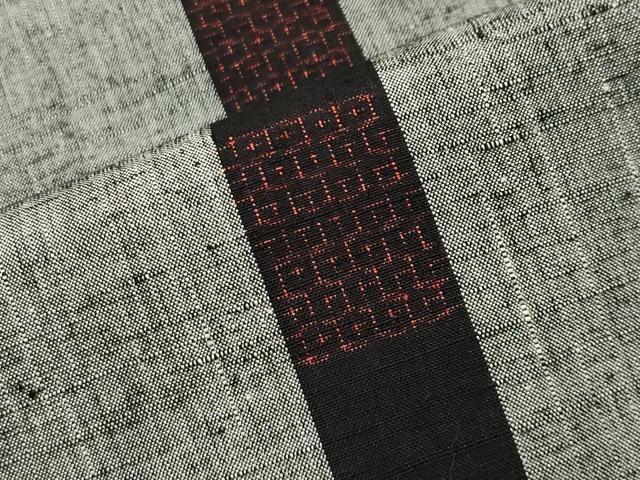 平和屋着物●結城紬　80亀甲　間道　証紙付き　正絹　逸品　未使用　CABI0550gh