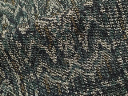 平和屋着物●本塩沢　幾何学文様　正絹　逸品　未使用　CABI0557gh