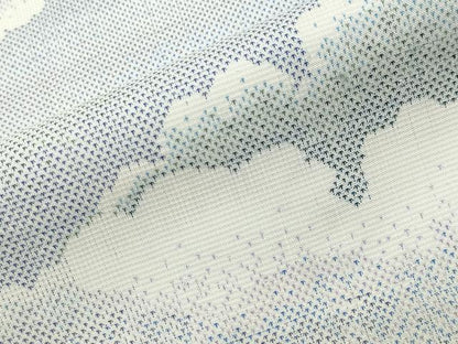 平和屋着物●本場大島紬　白大島　9マルキ　雲重ね亀甲文　正絹　逸品　CABI0558gh