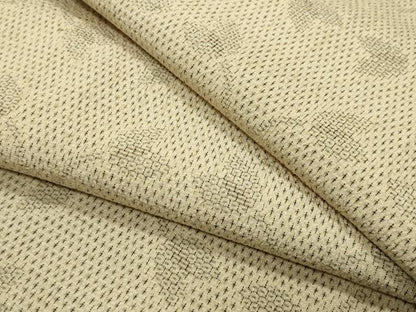平和屋着物●白鷹お召　110亀甲　舞花文　正絹　逸品　CABI0566gh