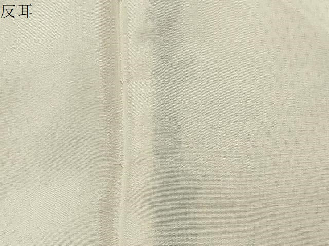 平和屋着物●白鷹お召　110亀甲　舞花文　正絹　逸品　CABI0566gh