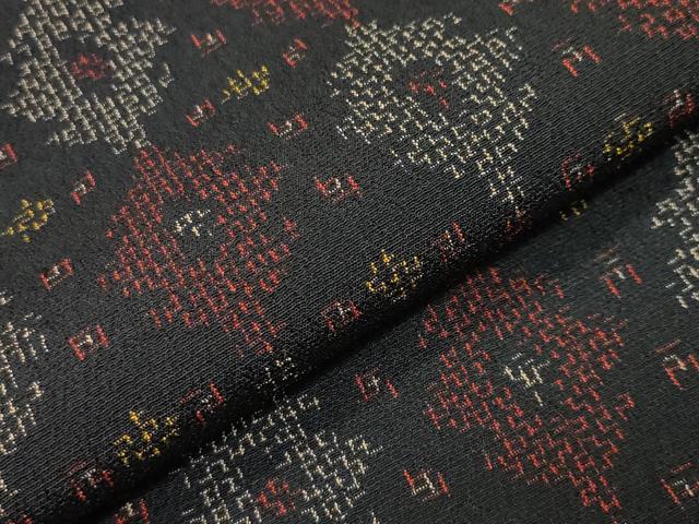 平和屋着物●白鷹お召　菱吉祥文　正絹　逸品　未使用　CABI0568gh