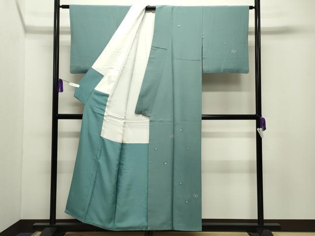 平和屋着物●訪問着　総刺繍　花丸文　金銀糸　正絹　逸品　CABI0577gh