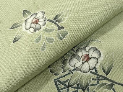 平和屋着物●上質な紬　辻が花　絞り　正絹　逸品　CABI0578gh