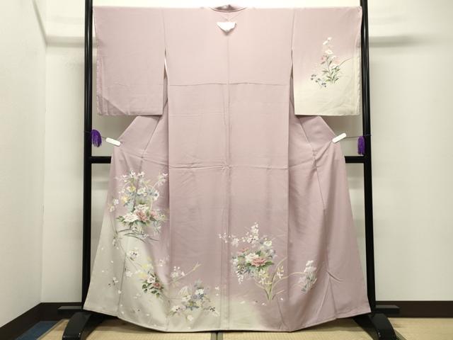 平和屋着物●訪問着　友禅　花籠文　暈し染め　正絹　逸品　未使用　CABI0579gh