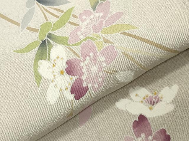平和屋着物●訪問着　友禅　花籠文　暈し染め　正絹　逸品　未使用　CABI0579gh