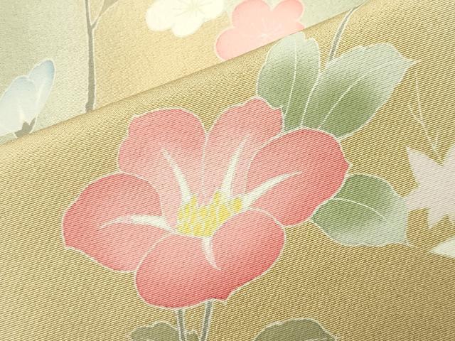 平和屋着物●訪問着　友禅　作家物　枝花文　暈し染め　正絹　逸品　CABI0580gh