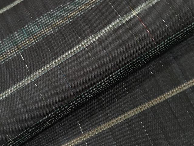 平和屋着物●本場大島紬　横段文　正絹　逸品　CABI0581gh