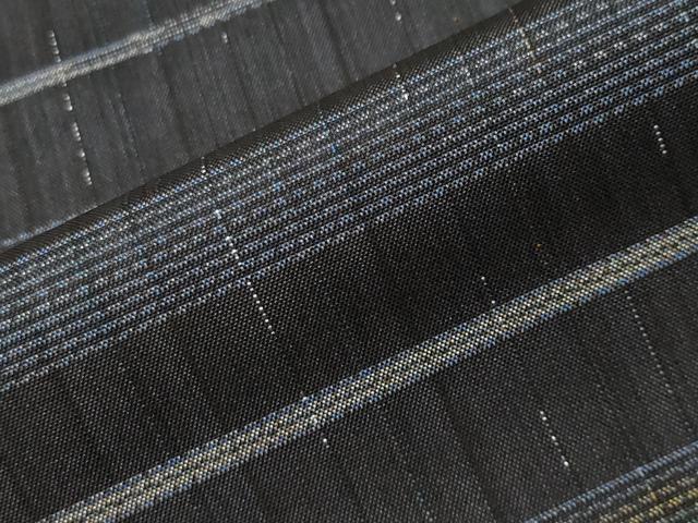 平和屋着物●本場大島紬　横段文　正絹　逸品　CABI0581gh