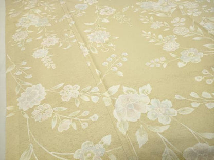 平和屋着物●上質な小紋　花唐草文　正絹　逸品　CABI0584gh