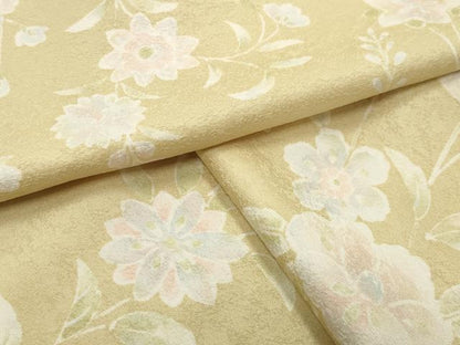 平和屋着物●上質な小紋　花唐草文　正絹　逸品　CABI0584gh